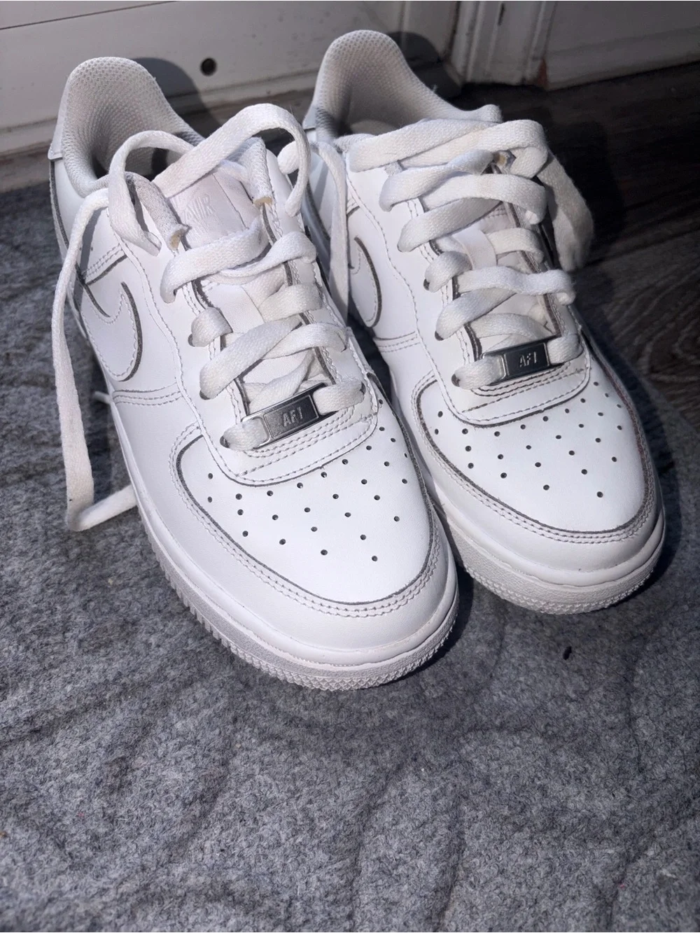 Nike Kids White Low-Top Sneakers